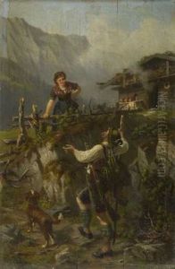 Besuch Auf Der Alm