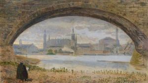 Dresden-altstadt Durch Die Marienbrucke Gesehen