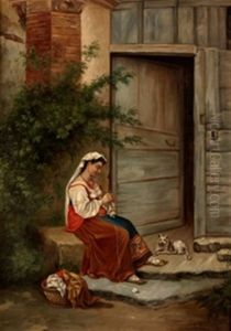Mujer Cosiendo