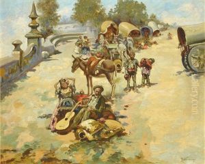 Campamento Gitano by Jose Navarro Llorens