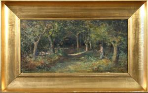 Figurer Iskogslandskap by Lionel Birch