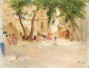 Place De Village by Jose Navarro Llorens