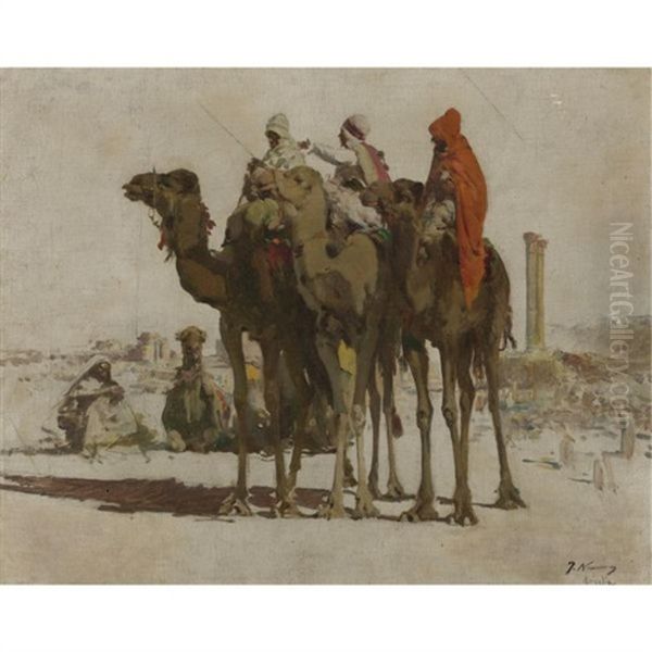 A Caravan In The Desert, Algeria - view 1