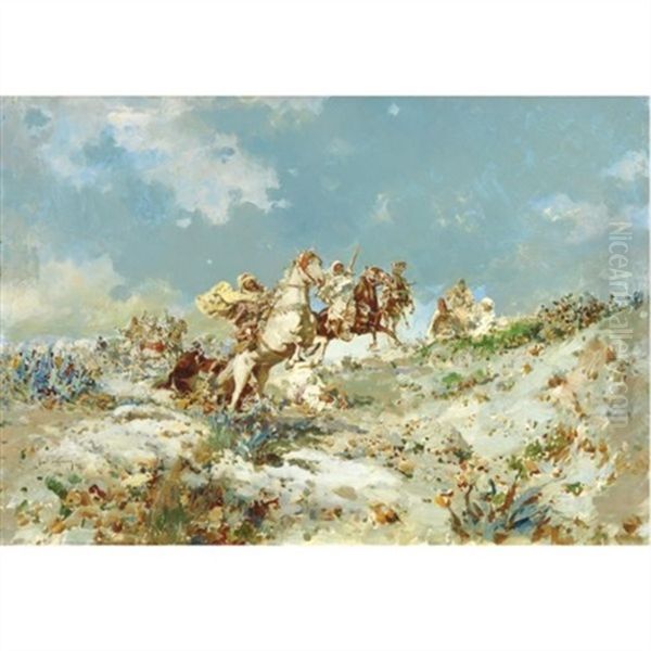 Arabs On Horseback - view 1