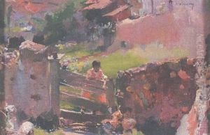 Jeune Enfant Au Portail