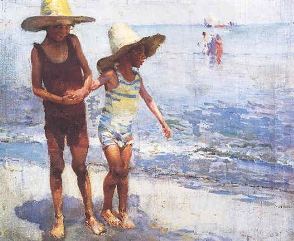 Ninos En La Playa - view 1