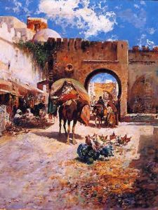 Zoco En Marruecos by Jose Navarro Llorens