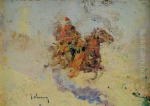 Jinete Arabe by Jose Navarro Llorens