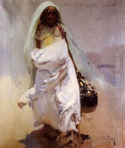 Mujer Arabe by Jose Navarro Llorens