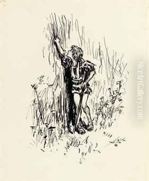 The Young Knight Alone In The Wilderness - view 1