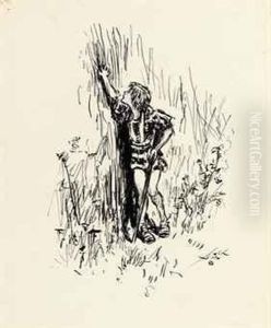 The Young Knight Alone In The Wilderness by Reginald Bathurst Birch