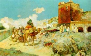 Market Day In Fui Mora, Morocco by Jose Navarro Llorens
