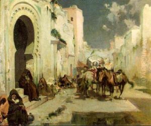 Escena En Una Calle Arabe