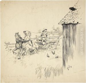 Jim: A Tame Crow, St. Nicholas Magazine Illustration