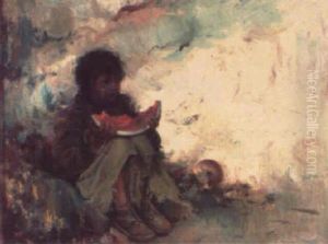 Nino Comiendo by Jose Navarro Llorens