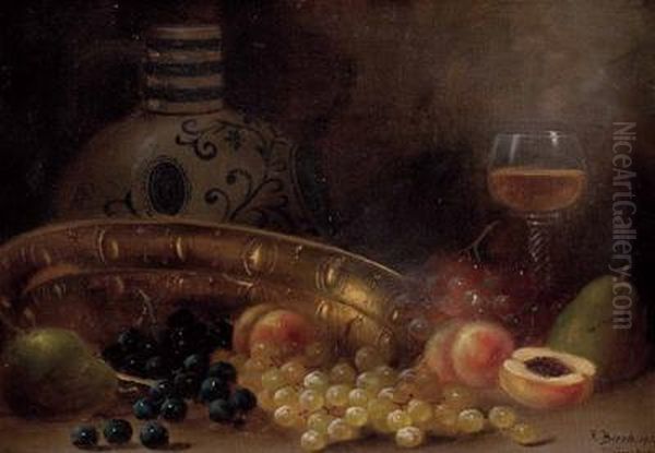 Stillleben Mit Obst Und Weinglas - view 1