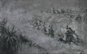 La Quema De La Polvora by Jose Navarro Llorens