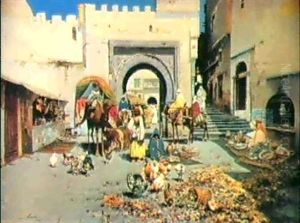 An Arab Marketplace by Jose Navarro Llorens