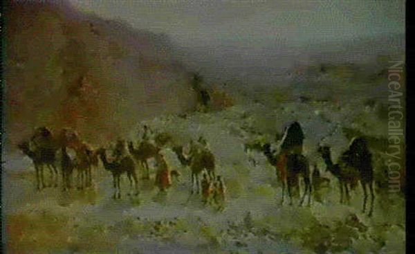 A Caravan In The Desert - view 1