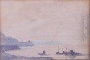 Fishing Boats Of Lamorna by Samuel John Lamorna Birch