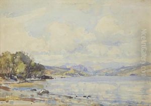 A June Day At Coniston Water by Samuel John Lamorna Birch