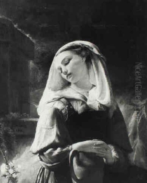 A Girl With A Jug - view 1