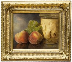 Zatisi S Broskvemi A Hroznem Vina by Josef Navratil