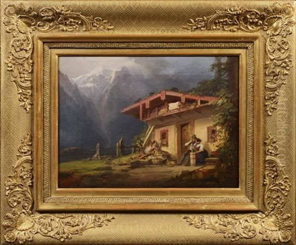 Alpen Landscape With A House - view 1