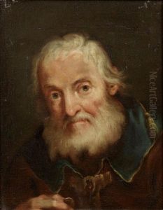 Portrait Of An Elderly Man, Bust-length, Holding A Coin