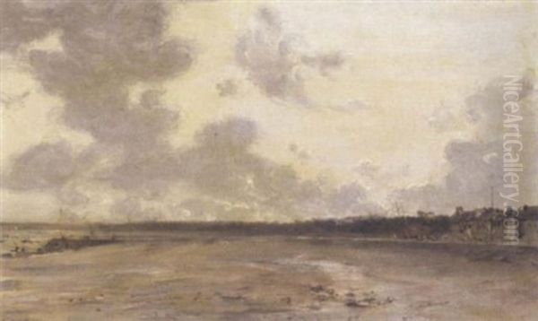 Beach Scene At Dusk - view 1