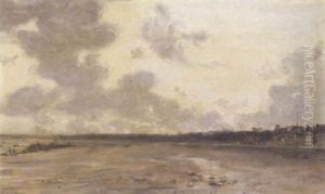 Beach Scene At Dusk