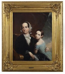 Portrait Of Mrs. Negus (1789-1879) With Her Granddaughter Sarah Negus (1840-1915) Portrait Of Mrs. Negus (1789-1879) With Her Granddaughter Sarah Negus (1840-1915)