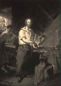Pat Lyon At The Forge/after The Philadelphia Version by John Neagle