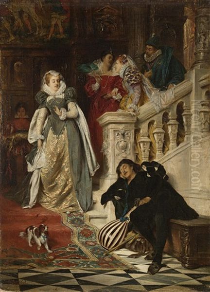 The First Meeting Of Mary Stuart And Rizzio - view 1