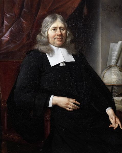 Portrait Of A Gentleman, Three-quarter-length, In Black Costume - view 1