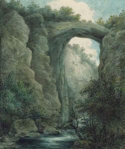 ''the Natural Bridge-virginia'' by William Russell Birch