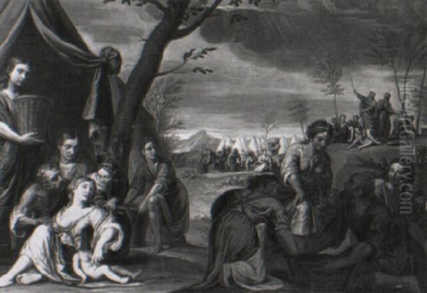 The Gathering Of Manna - view 1