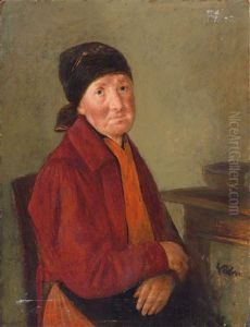 Lesender Mann Am Kuchentisch