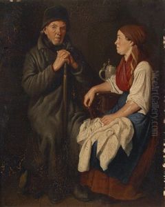 Besuch Des Vaters Bei Der Tochter
