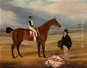 Foreigner With Jockey Up And His Owner Standing To The Right