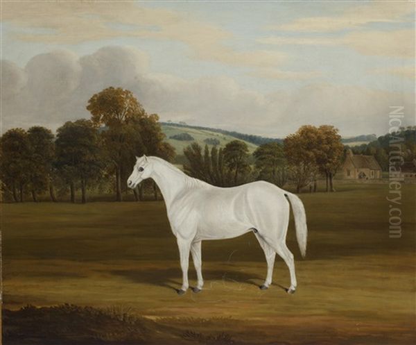 A White Horse In A Landscape - view 1