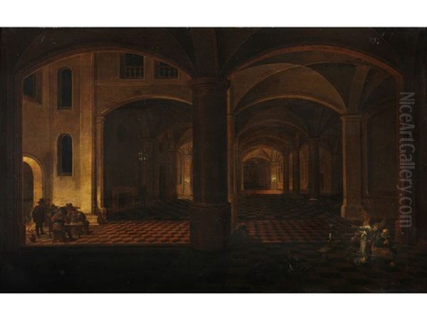 Der Heilige Petrus In Dunklen Gewolberaumen Des Gefangnisses - view 1