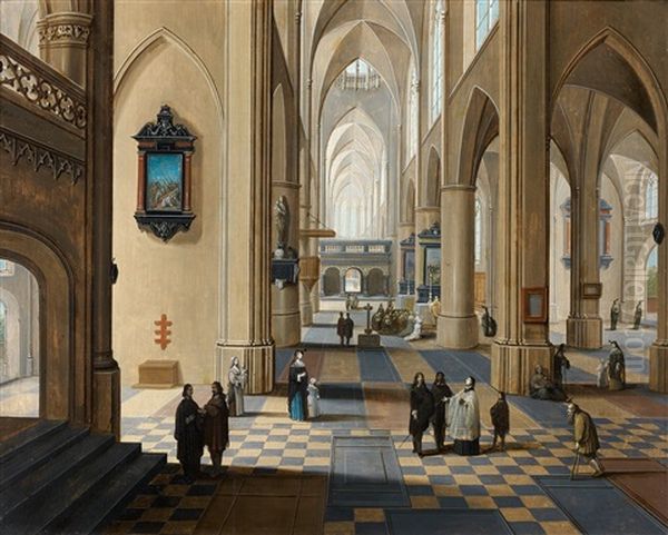 Interieur De La Cathedrale D'anvers - view 1