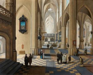 Interieur De La Cathedrale D'anvers by Peeter Neeffs the Elder