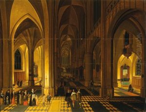 Church Interior (cathedral Of Antwerp), by Peeter Neeffs the Elder