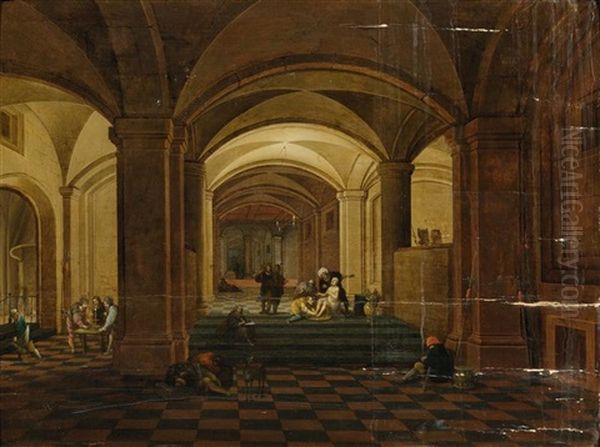 Interior Of A Church With The Death Of Seneca - view 1