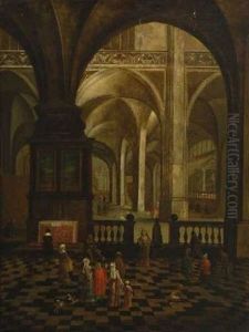Kircheninterieur Mit Figurenstaffage by Peeter Neeffs the Elder