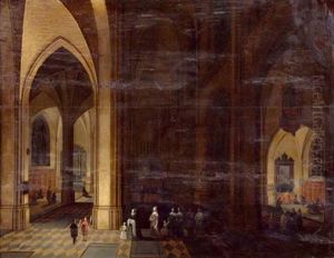 Kircheninterieur Bei Nacht (collab. W/frans Francken Ii) by Peeter Neeffs the Elder