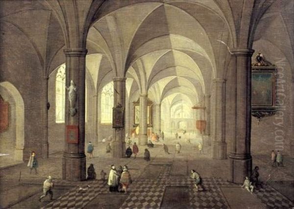 Interieur D'eglise Anime De Fideles - view 1