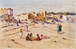 Vor Den Toren Einer Orientalischen Stadt by Alphonse Birck